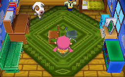 Animal Crossing: Wild World Боунс жилой дом Интерьер