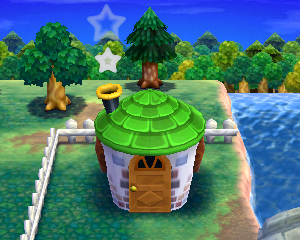 Animal Crossing: Happy Home Designer Brócoli Casa Vista Exterior