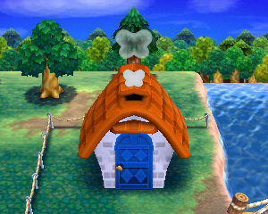 Animal Crossing: Happy Home Designer Броффин жилой дом внешний вид
