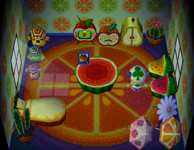 Animal Crossing Bubbles House Interior