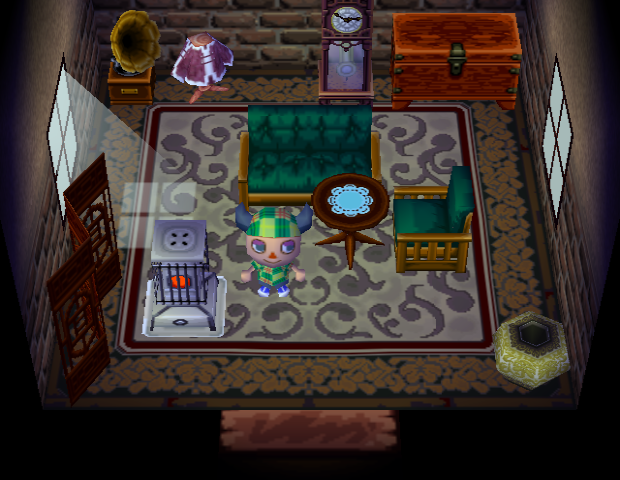 Animal Crossing Бак жилой дом Интерьер