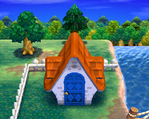 Animal Crossing: Happy Home Designer Банни жилой дом внешний вид