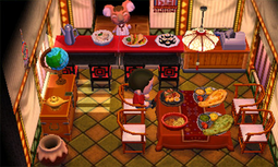 Animal Crossing: Happy Home Designer Канберр жилой дом Интерьер