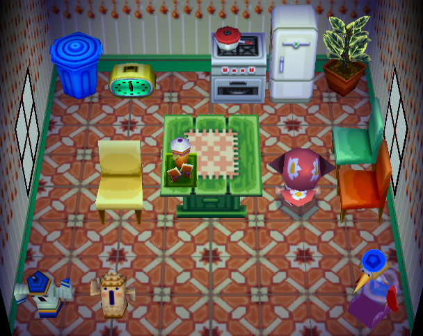Animal Crossing Кэрри жилой дом Интерьер