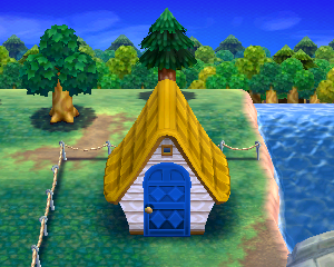 Animal Crossing: Happy Home Designer Кэрри жилой дом внешний вид