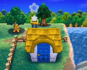 Animal Crossing: Happy Home Designer Jazmín Casa Vista Exterior