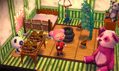 Animal Crossing: Happy Home Designer Честер жилой дом Интерьер