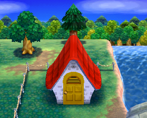 Animal Crossing: Happy Home Designer Честер жилой дом внешний вид