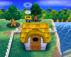 Animal Crossing: Happy Home Designer Чиф жилой дом внешний вид