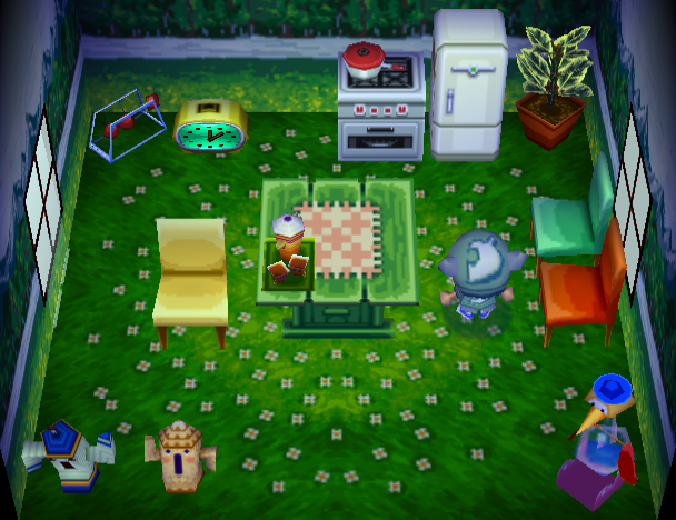 Animal Crossing Clara жилой дом Интерьер