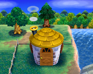 Animal Crossing: Happy Home Designer Клайд жилой дом внешний вид