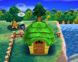 Animal Crossing: Happy Home Designer Коул жилой дом внешний вид