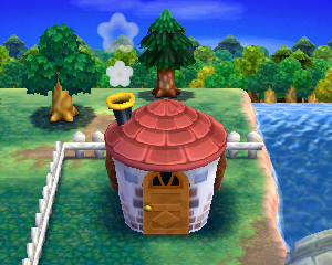 Animal Crossing: Happy Home Designer Rosi Haus Außenansicht