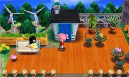 Animal Crossing: Happy Home Designer Кьюб жилой дом Интерьер