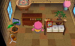 Animal Crossing: Wild World Oink Haus Innere