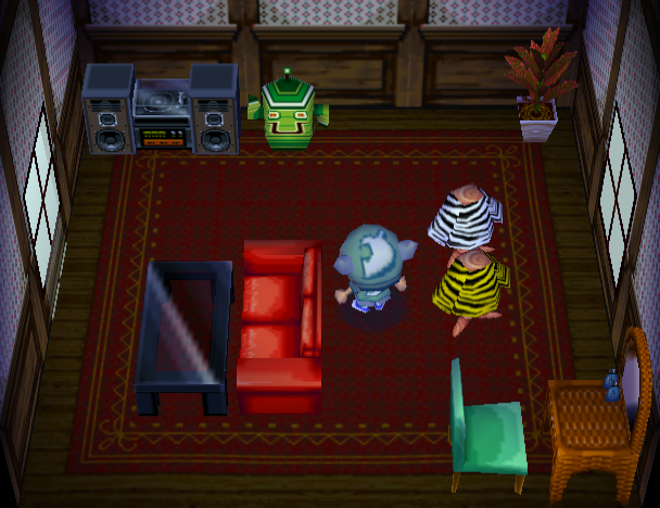 Animal Crossing Керт жилой дом Интерьер
