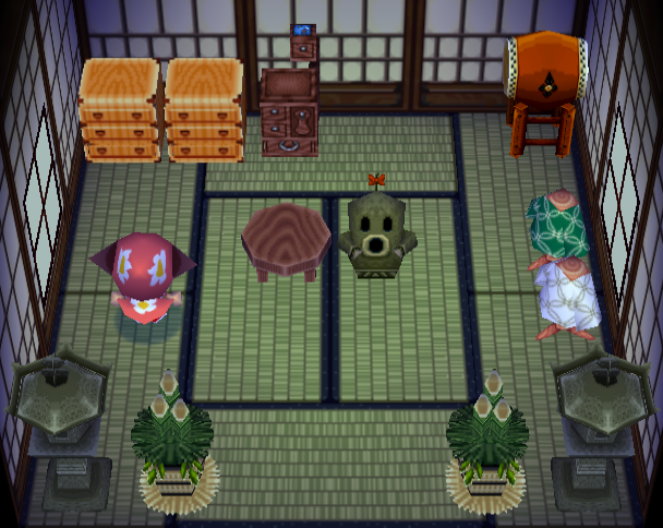 Animal Crossing Сирано жилой дом Интерьер