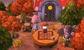 Animal Crossing: Happy Home Designer Дейрдре жилой дом Интерьер