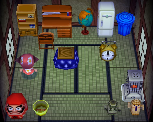 Animal Crossing Дервин жилой дом Интерьер