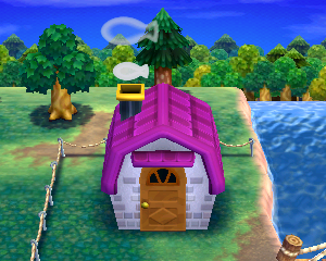 Animal Crossing: Happy Home Designer Bambina Casa Vista Exterior