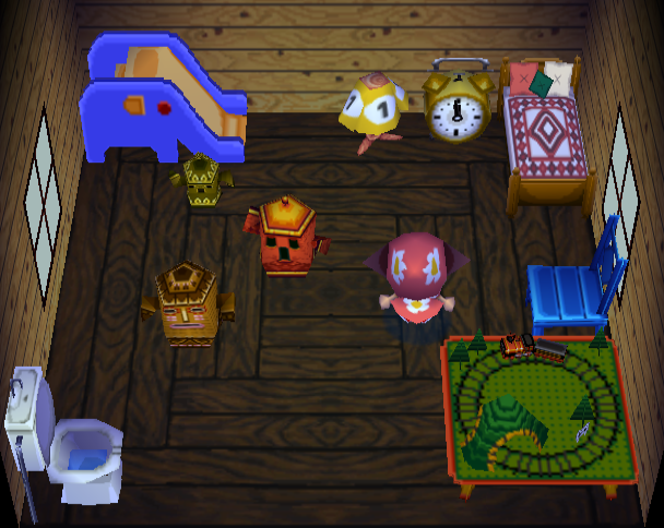 Animal Crossing Диззи жилой дом Интерьер