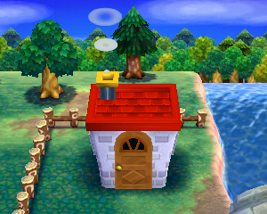 Animal Crossing: Happy Home Designer Doro Haus Außenansicht