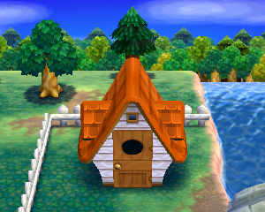 Animal Crossing: Happy Home Designer Surfín Casa Vista Exterior