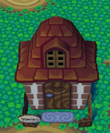 Animal Crossing Эгберт жилой дом внешний вид