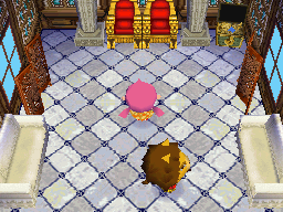 Animal Crossing: Wild World Elvis Casa Interior