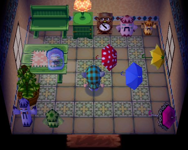 Animal Crossing Emerald жилой дом Интерьер