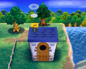 Animal Crossing: Happy Home Designer Grimm Haus Außenansicht