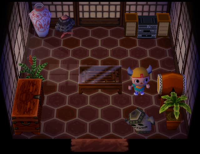 Animal Crossing Colmillo Casa Interior