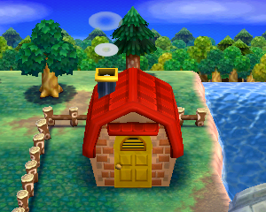 Animal Crossing: Happy Home Designer Фаун жилой дом внешний вид