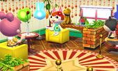 Animal Crossing: Happy Home Designer Фелисити жилой дом Интерьер