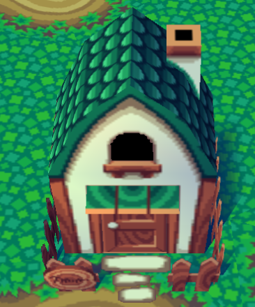 Animal Crossing Филберт жилой дом внешний вид