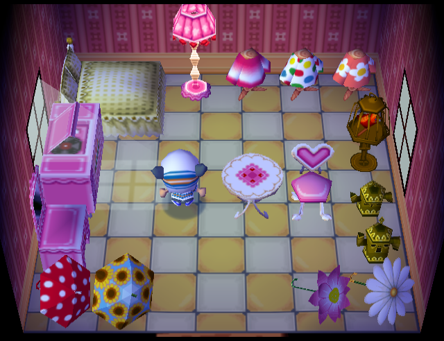 Animal Crossing Франсин жилой дом Интерьер