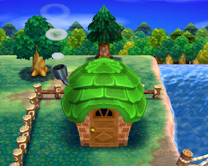 Animal Crossing: Happy Home Designer Франк жилой дом внешний вид