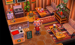 Animal Crossing: Happy Home Designer Фрит жилой дом Интерьер