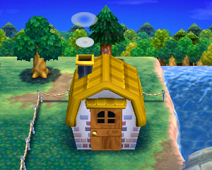 Animal Crossing: Happy Home Designer Gaby Maison Vue Extérieure