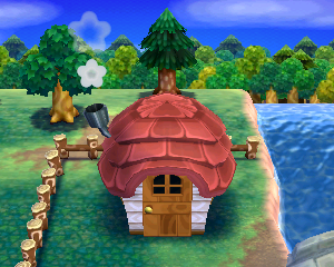 Animal Crossing: Happy Home Designer Гал жилой дом внешний вид