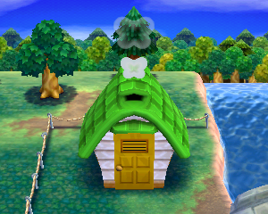 Animal Crossing: Happy Home Designer Гэндзи жилой дом внешний вид