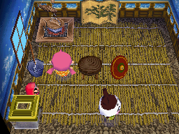 Animal Crossing: Wild World Гэндзи жилой дом Интерьер