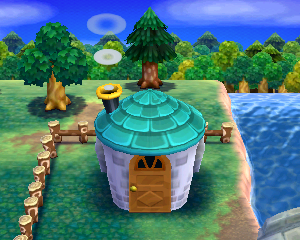 Animal Crossing: Happy Home Designer Джиджи жилой дом внешний вид