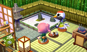 Animal Crossing: Happy Home Designer Глэдис жилой дом Интерьер