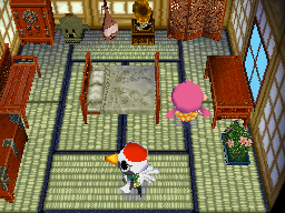 Animal Crossing: Wild World Gladis Casa Interior