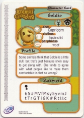 Goldie e-card Achterkant