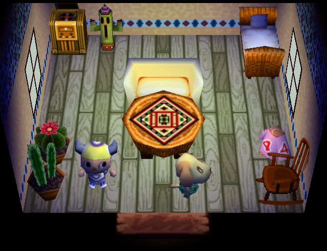 Animal Crossing Голди жилой дом Интерьер