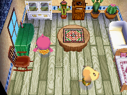 Animal Crossing: Wild World Goldie House Interior