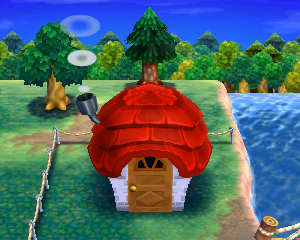 Animal Crossing: Happy Home Designer Гус жилой дом внешний вид