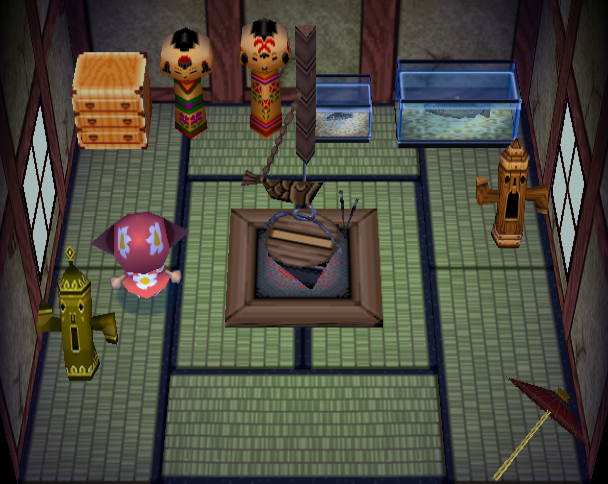 Animal Crossing Grizzly Casa Interieur